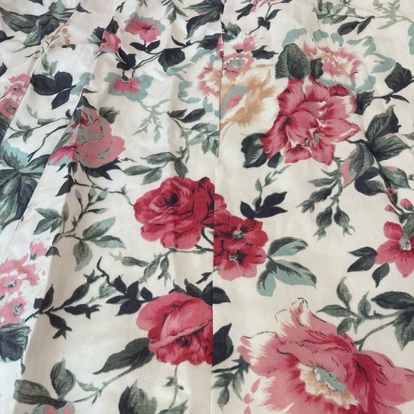 MAJORELLE FLORAL DOUBLE-LINED BUTTON DOWN MIDI SKIRT - Picture 3 of 8